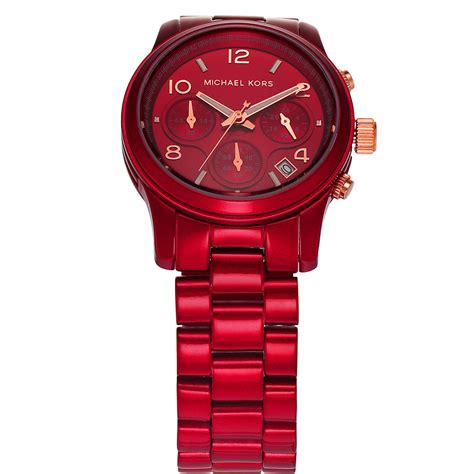 red michael kors watch 110.00|mk7436.